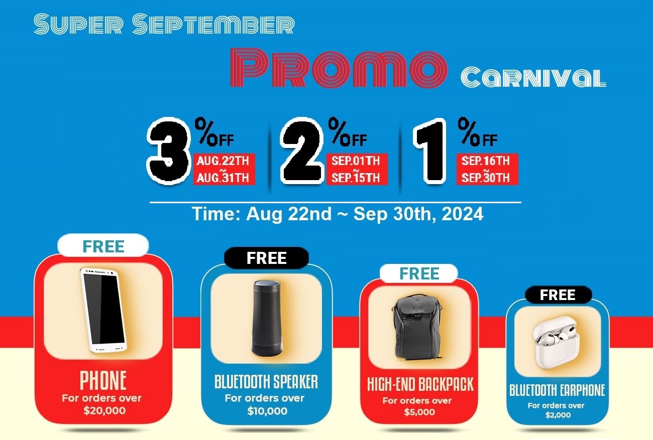Step Right Up to CRAFTOP’s Promo Carnival, Save Big in September!
