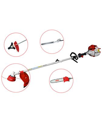 Multifunctional Tshuab NTMU430D4IN1: Txhuam Cutter, Qhov Siab Mower, Ntug Trimmer Thiab Hedge Trimmer, Txhua Hauv 1