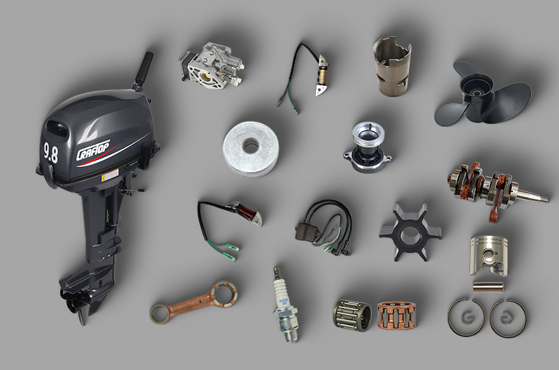 9.8 HP Outboard Motor Replacement Parts T9.8 Outboard Boat Engine Accessories